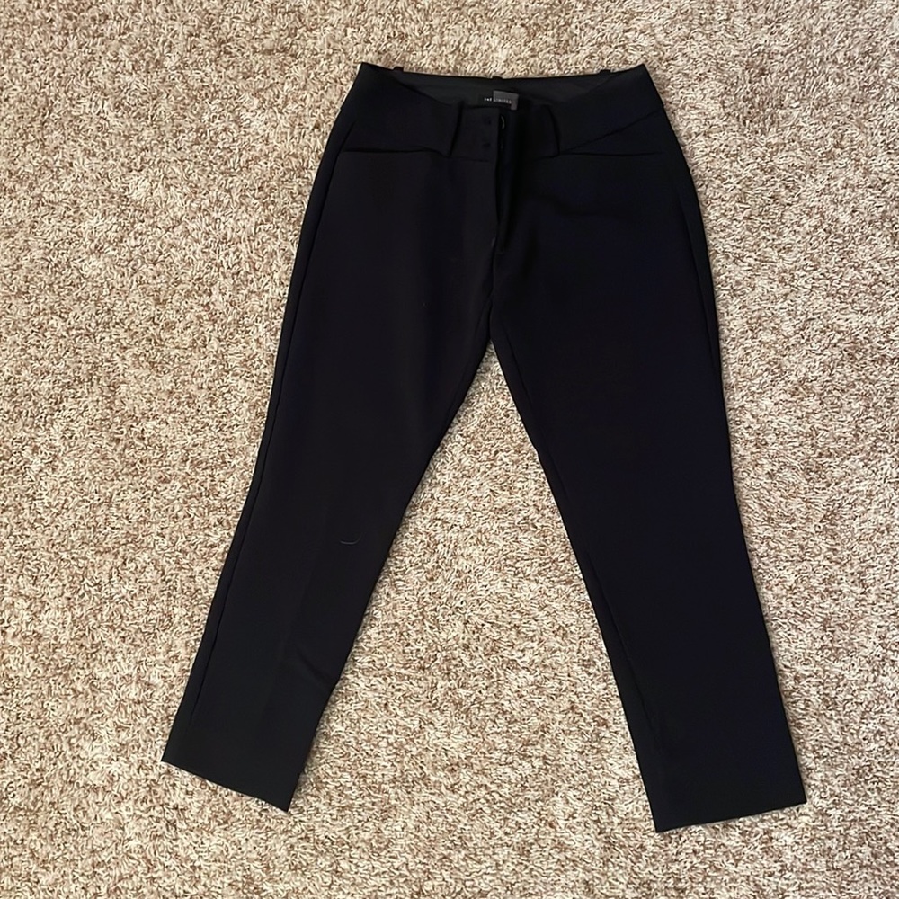 The Limited black ankle-length trousers; Size 0P